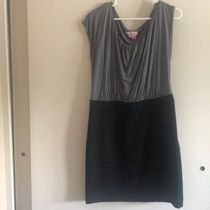 Grey and black dress